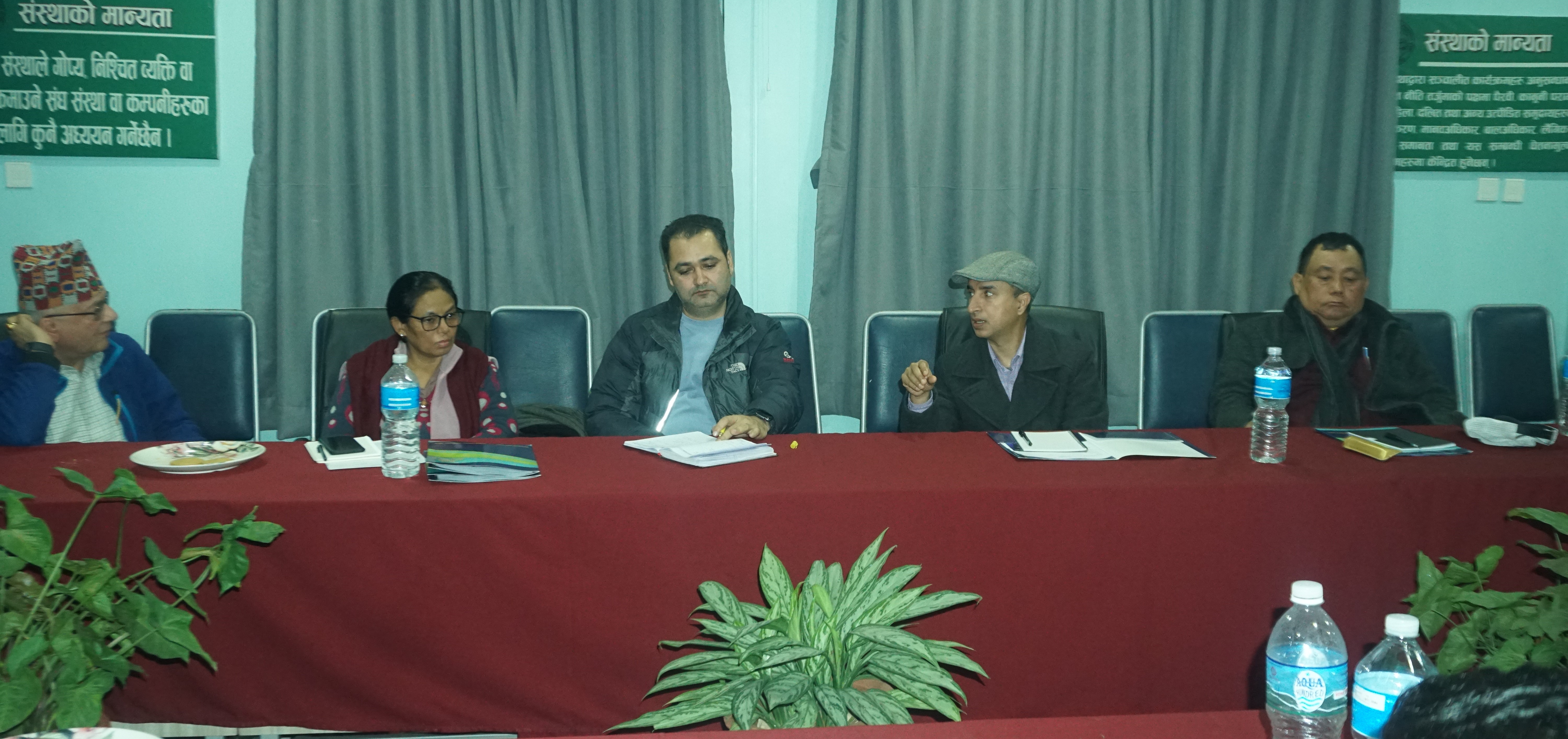 Review Meeting with Nepali Collaborators